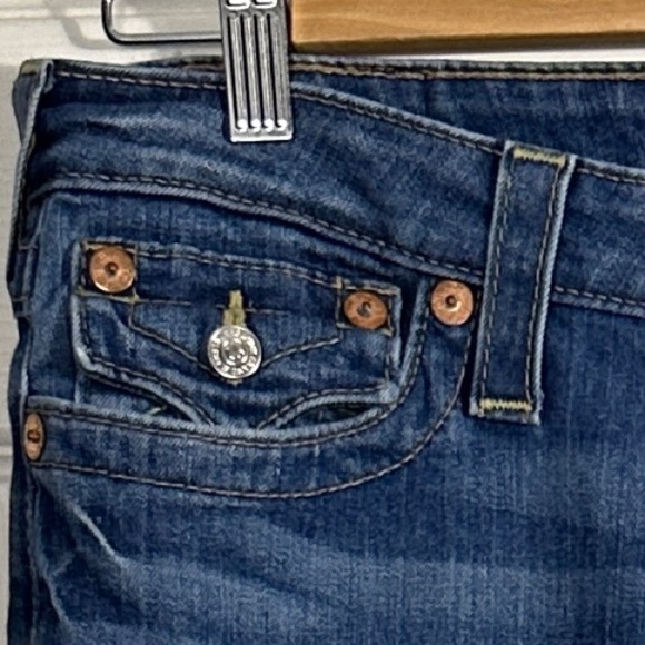 True Religion Straight w/Flaps women's jeans, size 32, denim, casual, fall - Picture 3 of 13